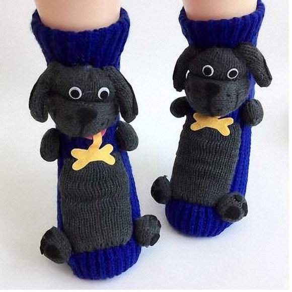 Super Cute 3D Dog Slipper Socks - Picture 1 of 4